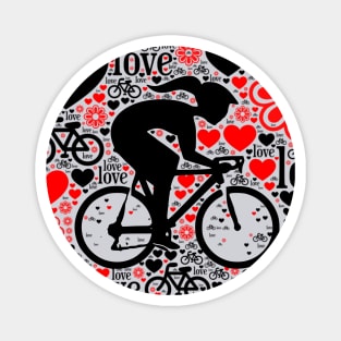 valentine cycling 2024 Magnet